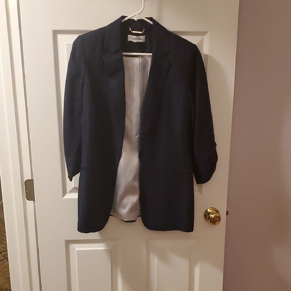 Calvin Klein Women's Navy Blazer